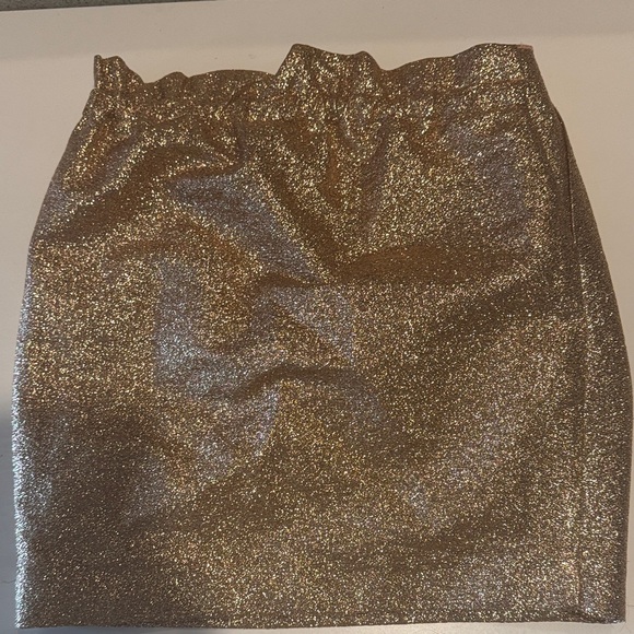 Zara Glittering Gold Kids Skirt - Picture 5 of 5